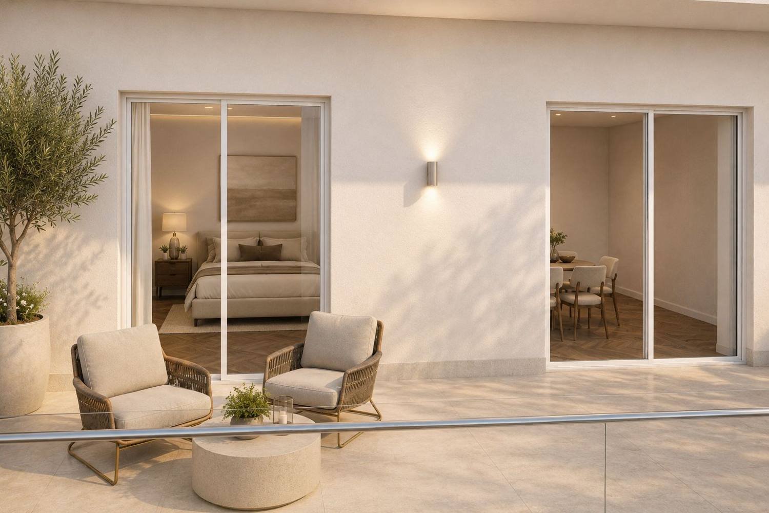 Private terrace, floor 1